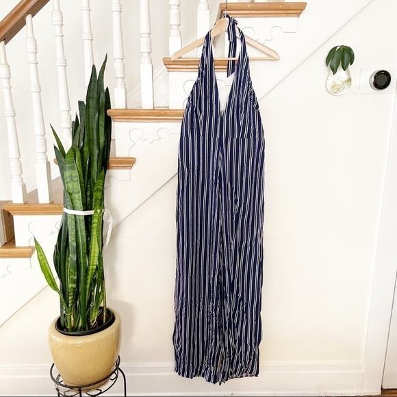 Jack by BB Dakota NWT All The Way Up Jumpsuit in Dark Blue Size 6 - Picture 1 of 11